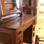 松本民芸家具｜#309型 一面鏡Ⅱ #19型ラッシスツール2点set