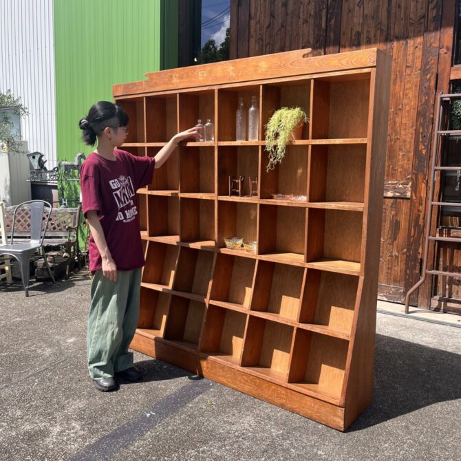 日本の古い本棚　買取