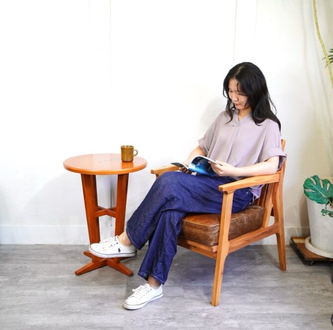 日進木工　サイドテーブル　買取