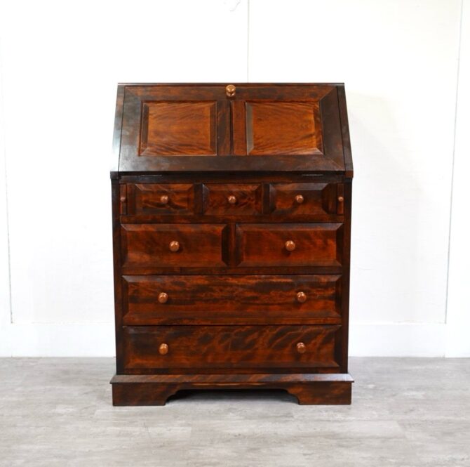 松本民芸家具　ライティングビューロー　買取