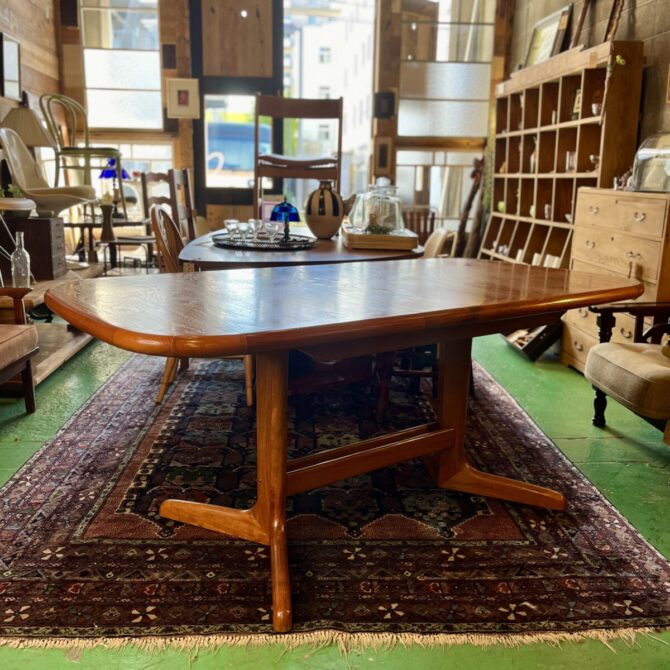 チーク材伸長式テーブル　買取