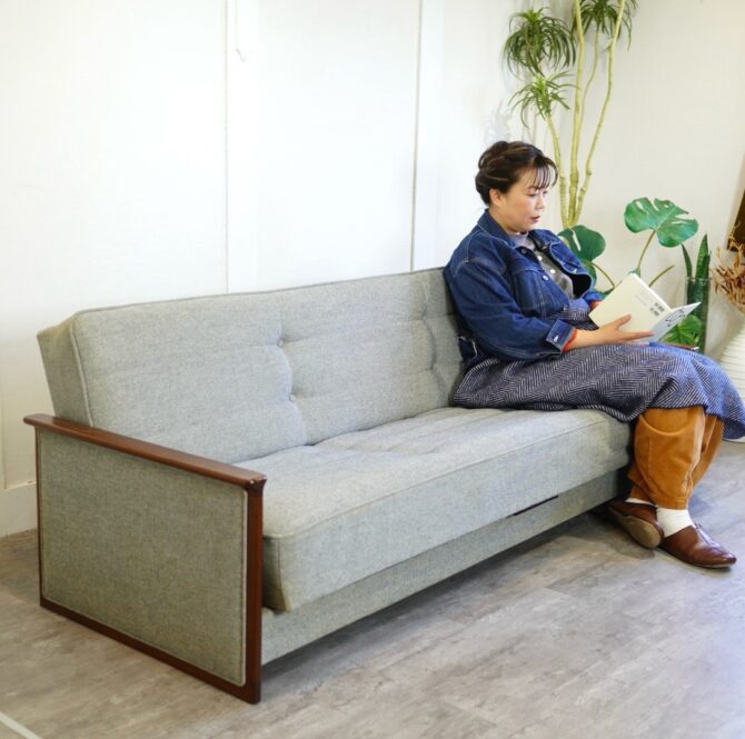 カリモク　ソファベッド　買取