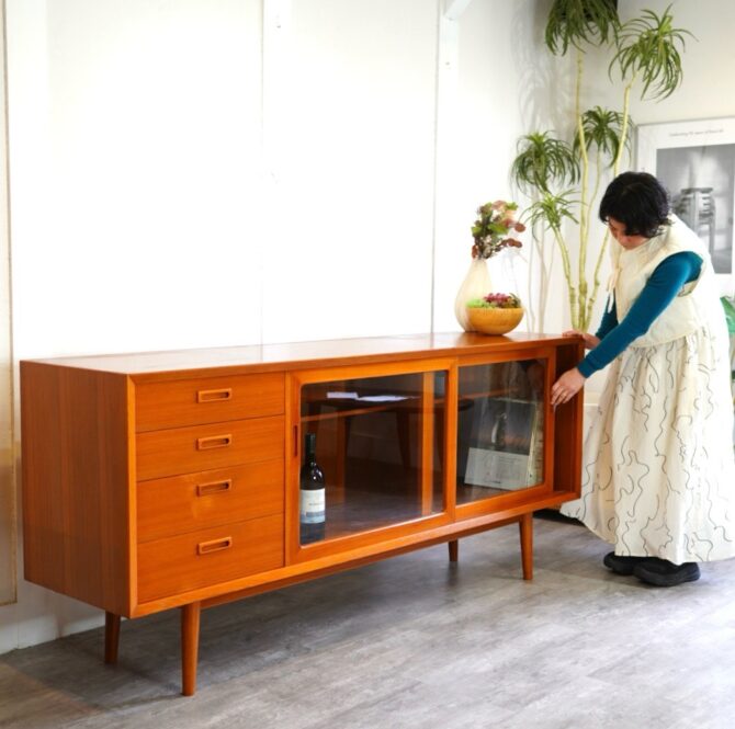 カリモク　サイドボード　買取