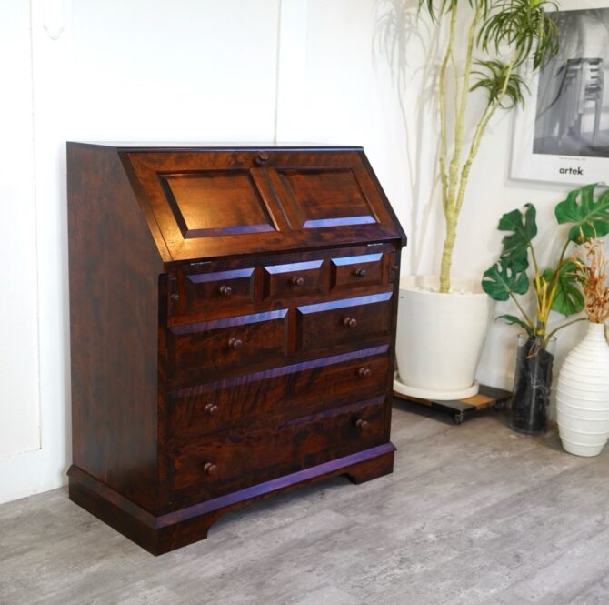 松本民芸家具　ライティングビューロー　買取