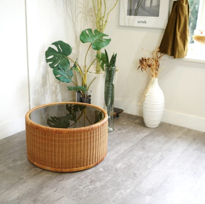 剣持勇　ラタンテーブル　買取